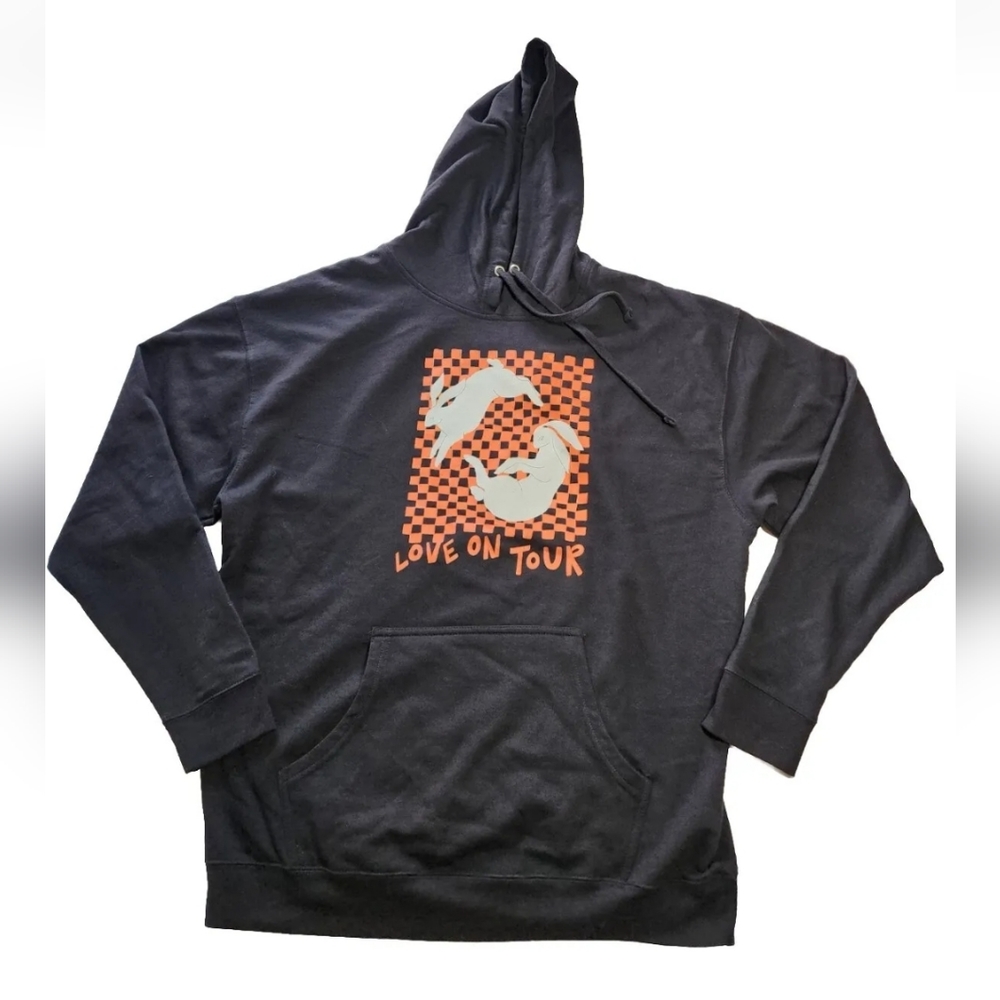 Harry Styles Love On Tour  Official Long Sleeve Hoodie Sweatshirt XL Black